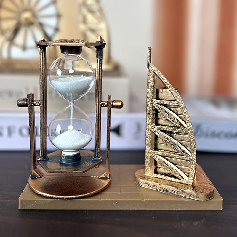 Creative Gift Retro Ferris Wheel Quicksand Hourglass Ornaments Domestic Desktop Decoration Crafts