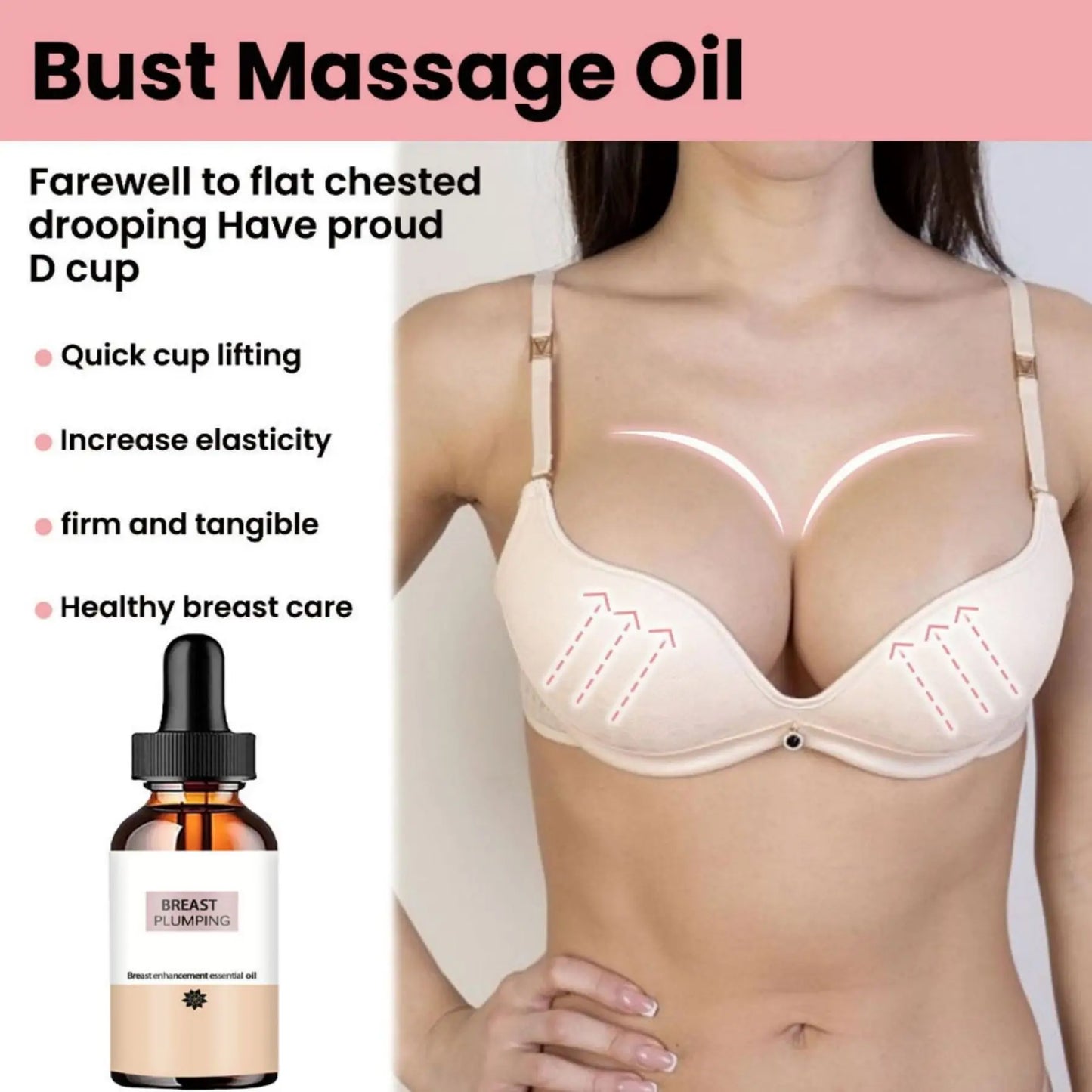 Breast Enlargement Oil Essential Oils Essence Natural Bust Enhancer Nourishing Plumping Lifting Massage Products Chest Firming