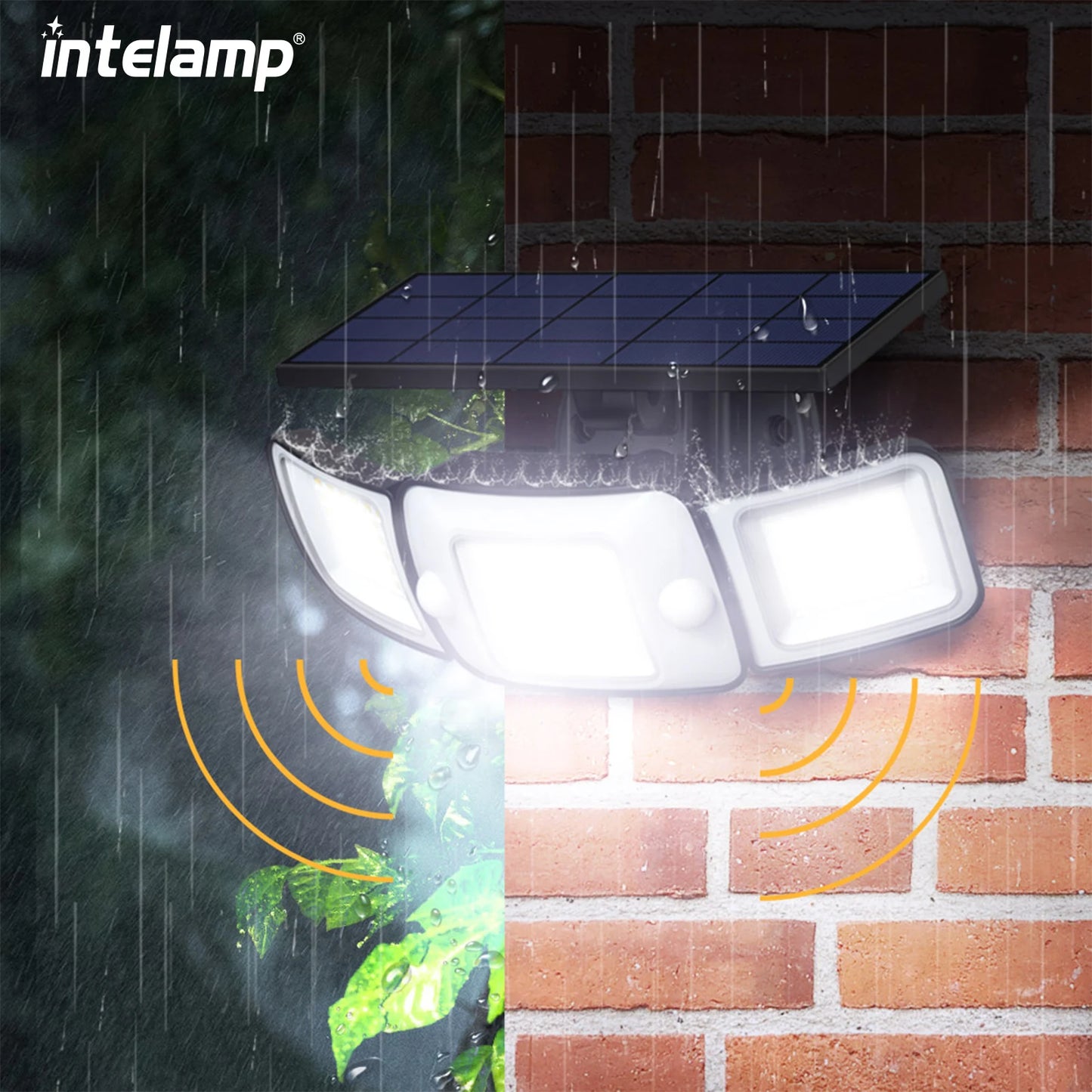 Solar light outdoor motion sensor Long life super bright wall light waterproof street lights, gardens, yards, roads, garages, st