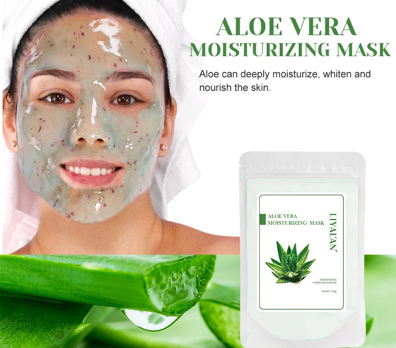 Hydrojelly Peel Off Mask Powder Face Skin Brightening Lighten Acne Blackheads Facial Clean Pores Rose Jelly SPA Facial Skin Care