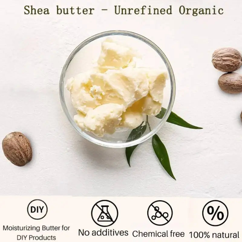 100g Chumolee Organic Unrefined Shea Butter Oil Raw Body Oil Moisturizing Nourishing Dry Skin Care Massage Oil Cosmetics Raw