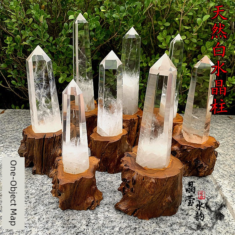 One Thing One Picture Pure Natural Ornaments Rough Stone White Crystal Point