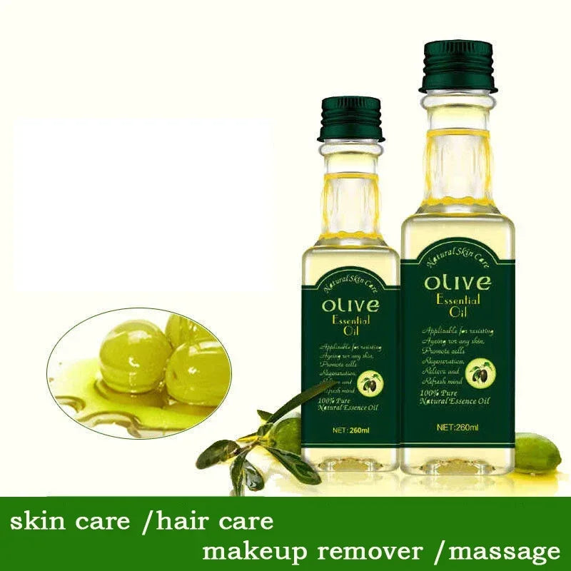 260ml  Aromatherapy Relaxing Nourishing Organic Olive Essential Body Massage Oil Serum Facial Skin Care natural oil olive oil