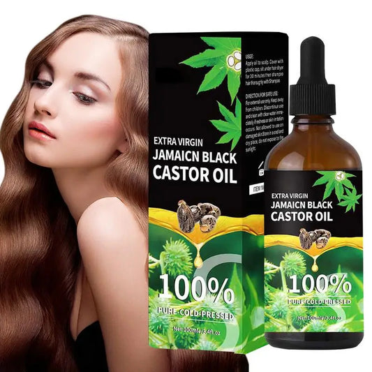 Black Castor Oil For Hair 100ml Moisturizing Hair Oil Care Liquid Jamaican Black Castor Hair Oil Gentle Natural Hair Growth Oils