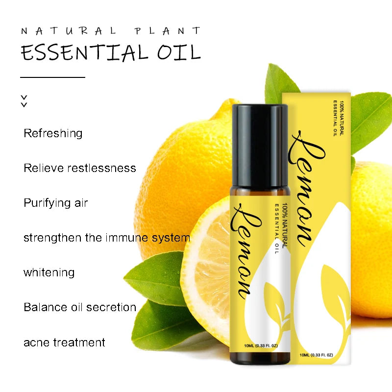 100% Pure & Natural Organic Lemon Essential Oil for Aromatherapy Diffuser, Bath, Skin Care - Lemon Aromatherapy Oi