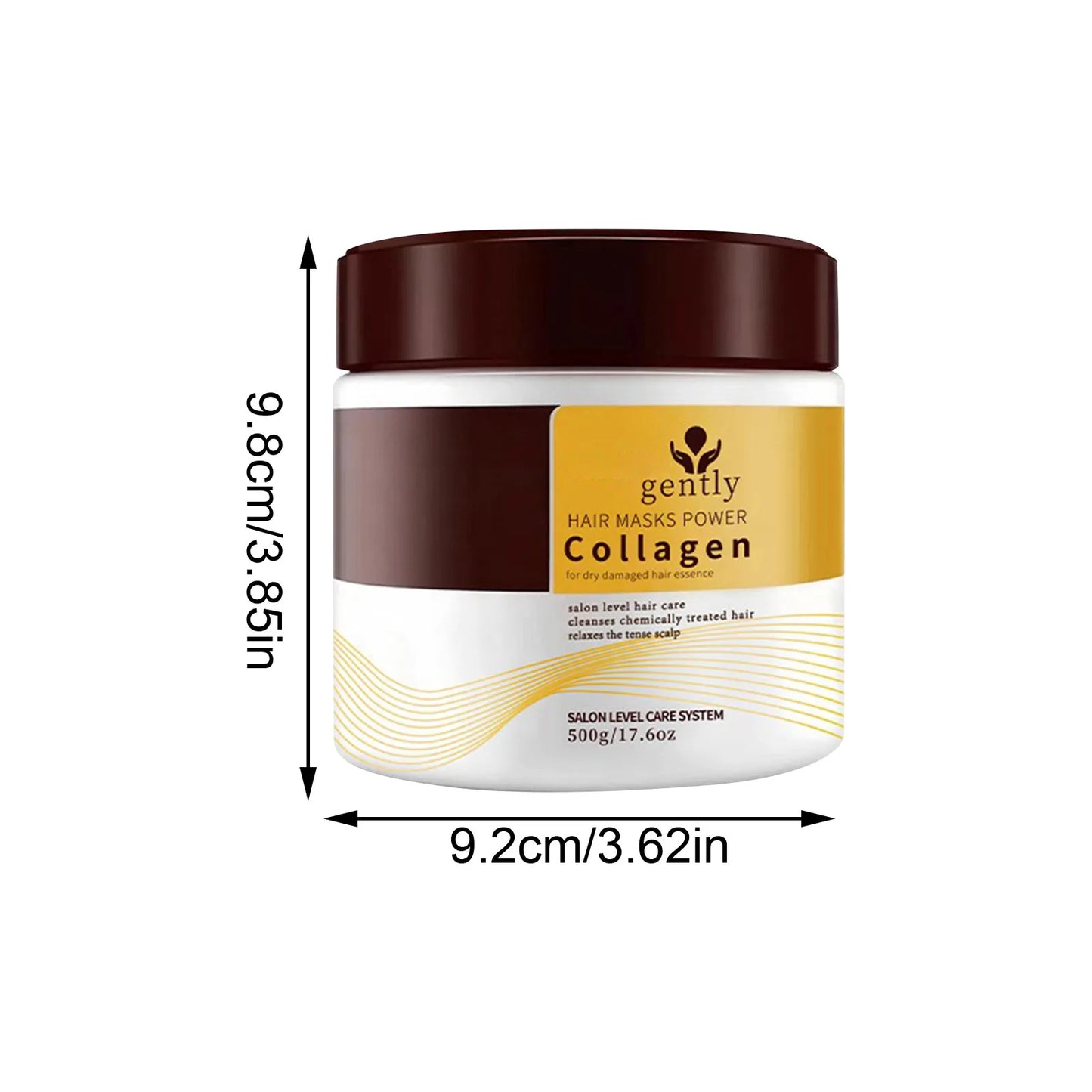 Collagen Hair Deep Conditioning Argan Oil Collagen Hair Mask For Dry Damaged Hair All Hair Types 500ml