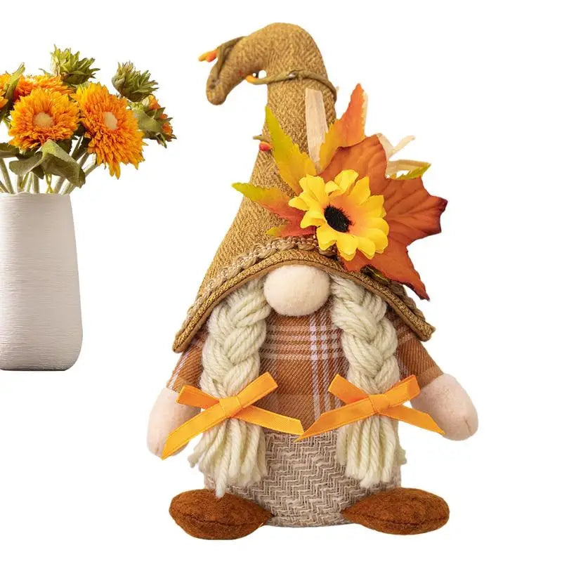 Fall Gnomes Faceless Dwarf Doll Decorations for Home Fall Harvest Thanksgiving Faceless Dwarf Doll for Farmhouse Table Decor