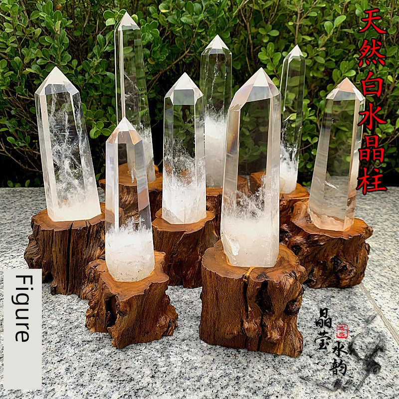 One Thing One Picture Pure Natural Ornaments Rough Stone White Crystal Point