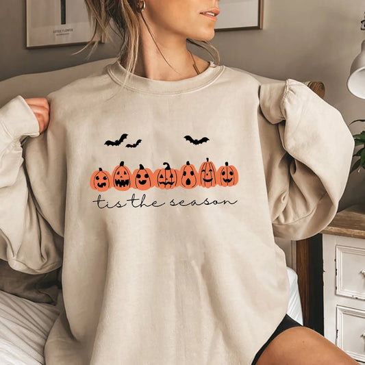 Is The Season Halloween Sweatshirt Halloween Hoodie Spooky Season Sweater Coffee Shirt Unisex Fall Sweatshirt Halloween Gift