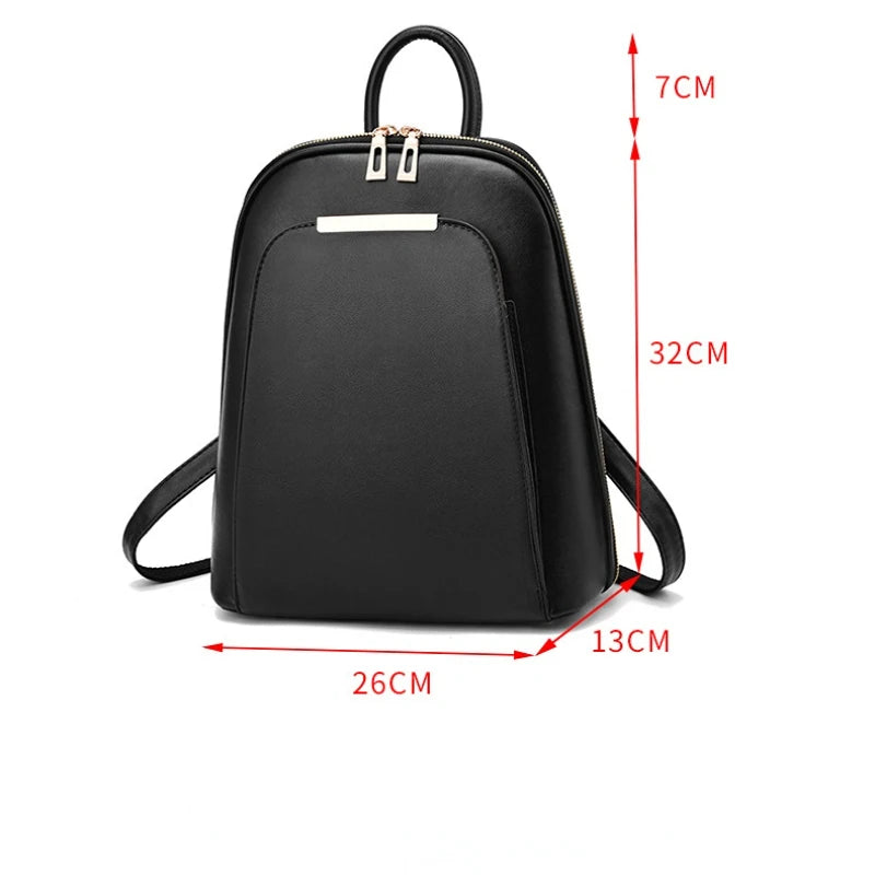 Women Backpack Travel Large Backpack PU Leather Handbag Schoolbag for Girls Women Bag High Quality Shoulder Back Mochila