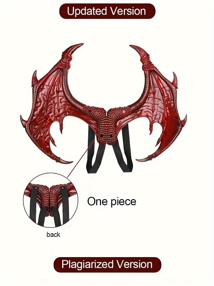 Dragon Costume Set for Bar and Bat Mitzvah, General Fit, Halloween and Universal Holidays, Superhero Theme Party Games and Activities, Plastic Prop Accessories Without Electricity or Feathers