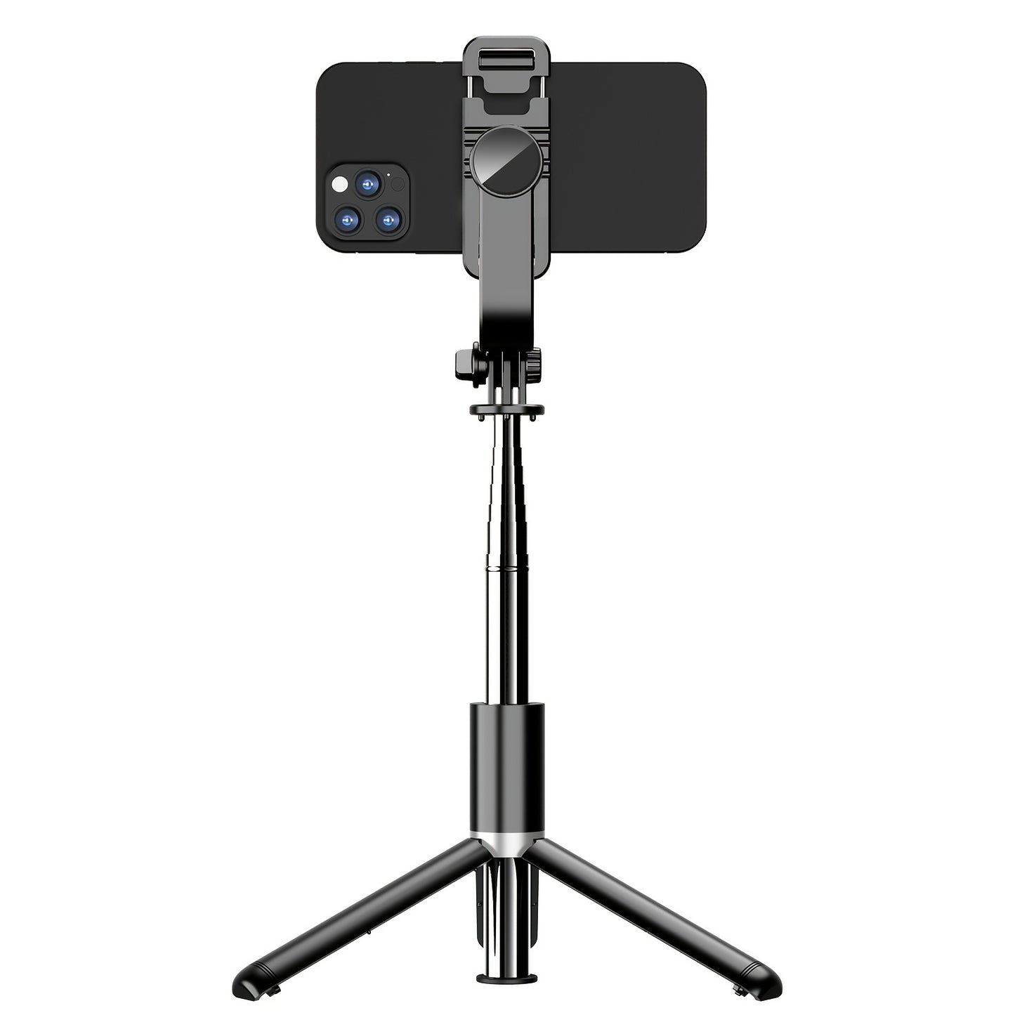 40" Extendable All-in-1 Smartphone Tripod Stand - 360° Rotation, Wireless Remote, Compact Design for iPhone 14/13/12/12 Pro/11/11 Pro/XS/XR/X/8/7 Plus, Samsung, Google, LG, Sony Smartphones