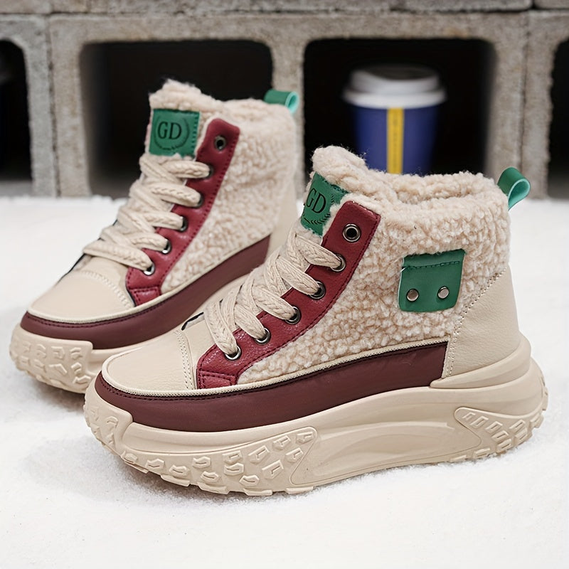 Winter/Fall New Plus Velvet Thickened Cotton Shoes Women's Snow Boots