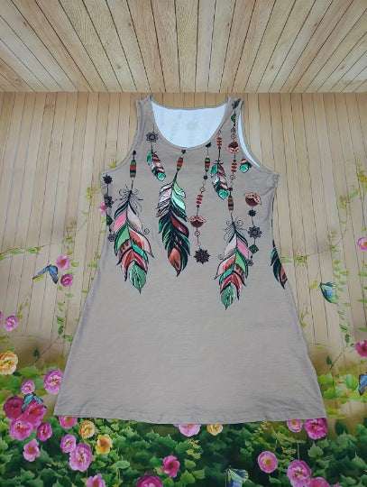 Women's Positioning Printing Boho Casual Dress