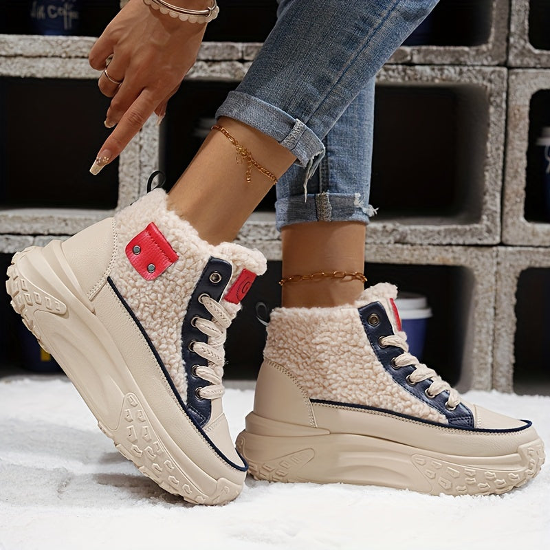 Winter/Fall New Plus Velvet Thickened Cotton Shoes Women's Snow Boots