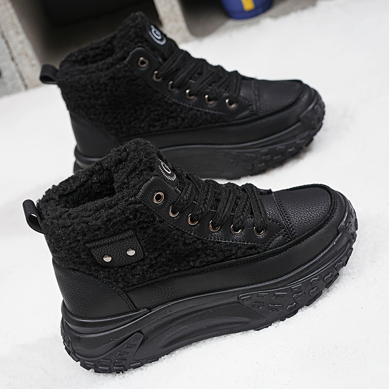 Winter/Fall New Plus Velvet Thickened Cotton Shoes Women's Snow Boots