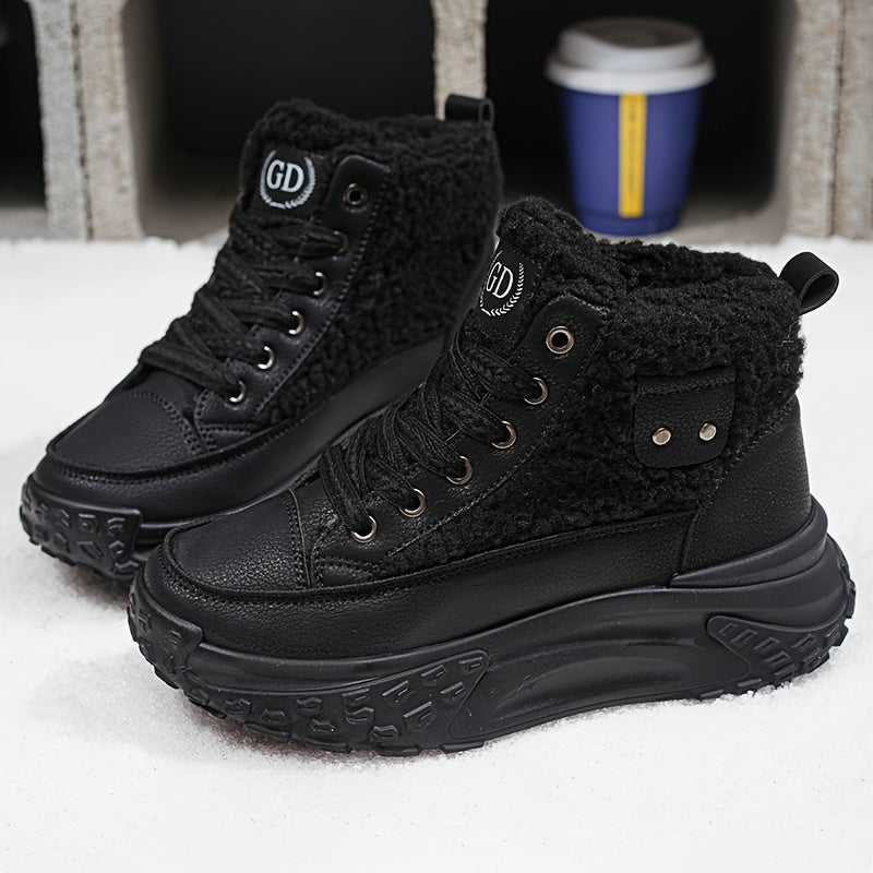 Winter/Fall New Plus Velvet Thickened Cotton Shoes Women's Snow Boots