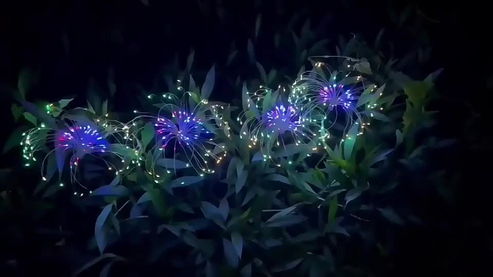 4 Set Of 8 Modes 200 LED Solar Lawn Lights, Solar Fireworks Lights, Fairy Lights, Home Decoration, Bedroom Decoration. Eid Al-Adha Mubarak