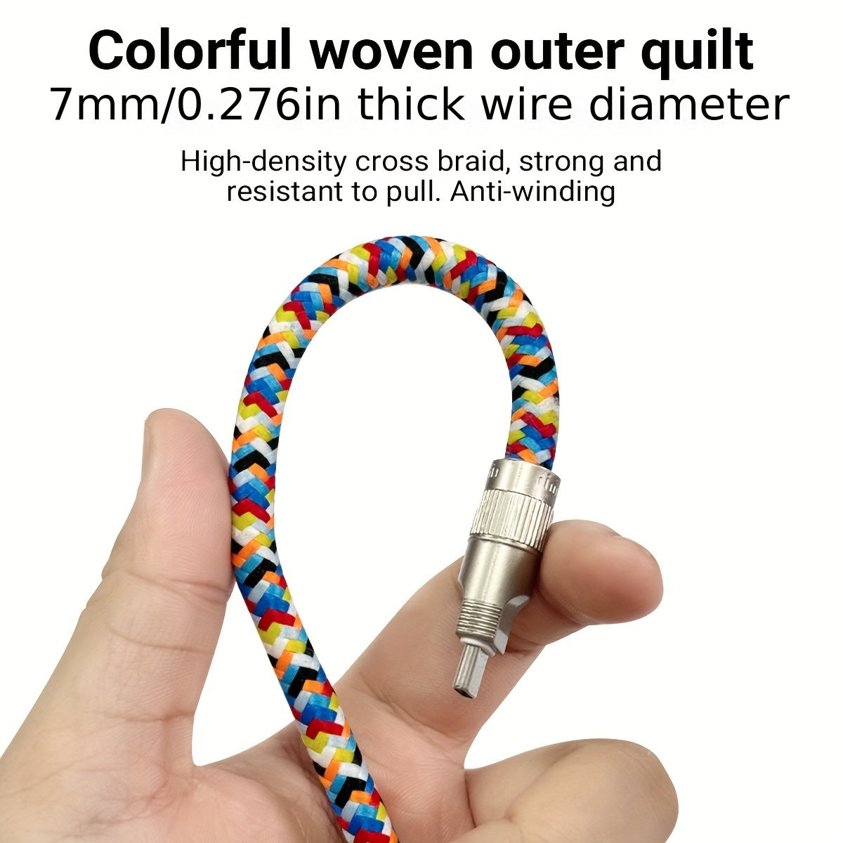 2-in-1 Universal Polyamide Phone Lanyard with PD 60W Fast Charging USB-C Cable, Crossbody Neck Strap Compatible with iPhone 15 Series, Huawei, Xiaomi, OPPO